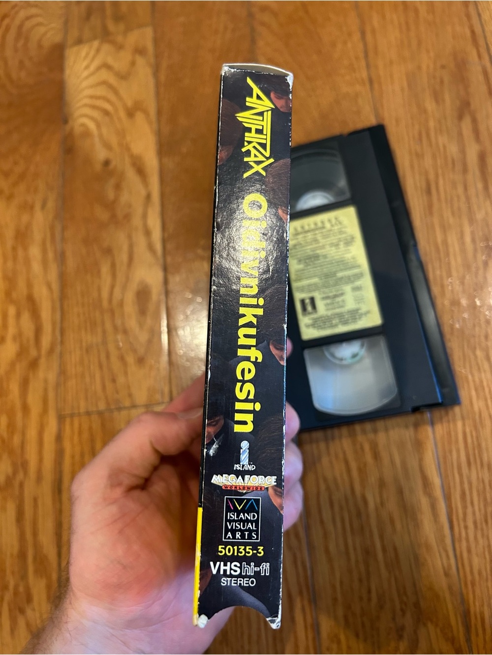 Anthrax Oidivnikufesin N.F.V. VHS Tape (1988) Megaforce Island Live Hammersmith - Picture 5 of 6